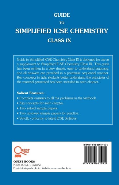Produktbild: Guide To Simplified Icse Chemistry Class Ix