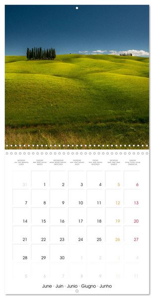 Produktbild: Toscane Nature et agriculture (Calendrier mural carr&eacute; 2027 30x30 cm) Calendrier double avec une page pour vos prises de notes