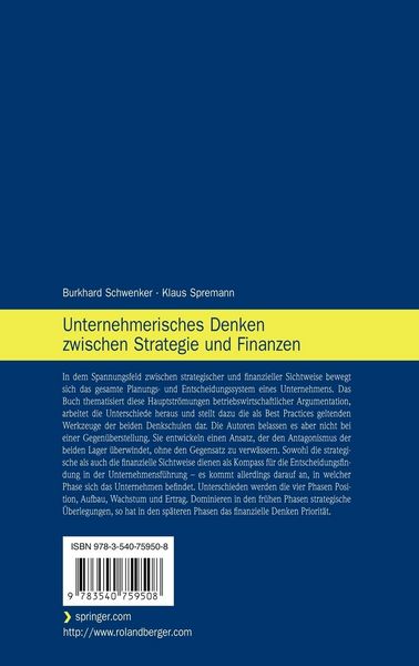 Produktbild: Unternehmerisches Denken zwischen Strategie und Finanzen