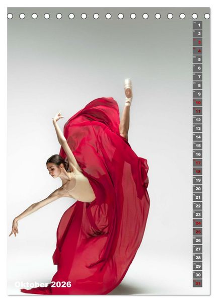 Produktbild: Sinneseindruck Ballett (Tischkalender 2026 DIN A5 hoch), CALVENDO Monatskalender