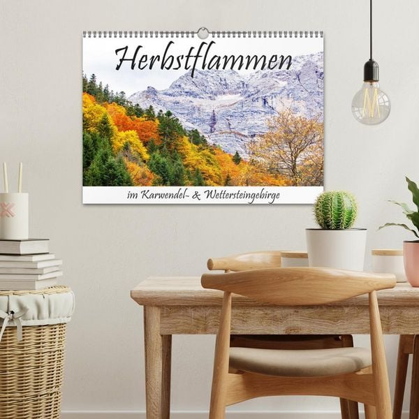 Produktbild: Herbstflammen im Karwendel- und Wettersteingebirge (Wandkalender 2026 DIN A3 quer), CALVENDO Monatskalender