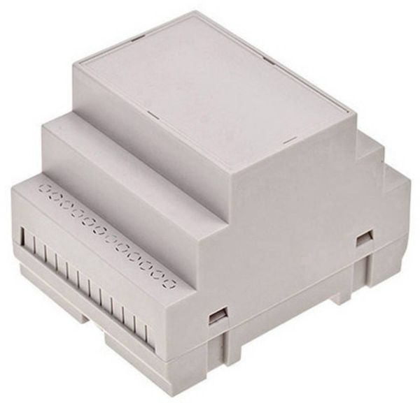 TRU COMPONENTS TC-7910880 Hutschienen-Gehäuse 70 x 90 x 65 ABS-V0 Grau 1St.