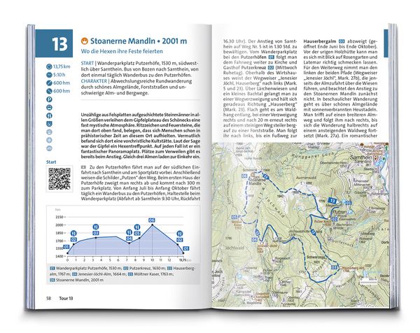 Produktbild: KOMPASS Wanderf&uuml;hrer Bozen, Sarntal, Ritten, Eppan, Kalterer See, Seiser Alm, Rosengarten, 55 Touren mit Extra-Tourenkarte