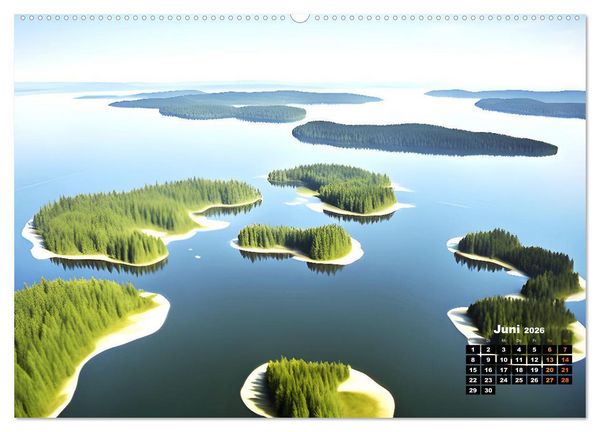 Produktbild: Von oben betrachtet Landschaften aus der Vogelperspektive (Wandkalender 2026 DIN A2 quer), CALVENDO Monatskalender