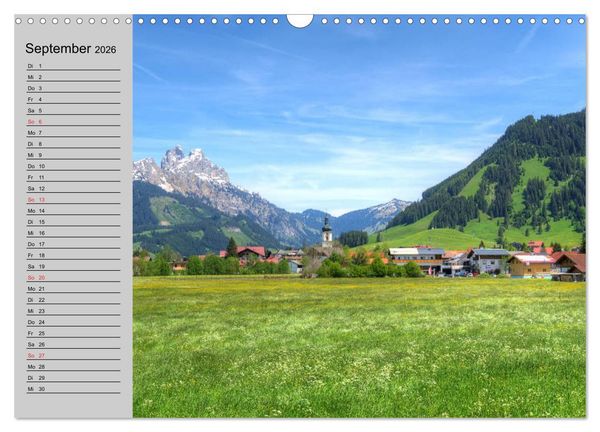Produktbild: Tannheimer Tal (Wandkalender 2026 DIN A3 quer), CALVENDO Monatskalender