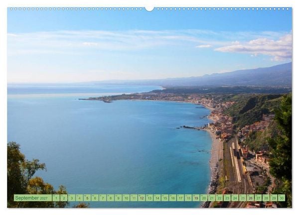Produktbild: Taormina, die Stadt mit Blick auf den &Auml;tna (Wandkalender 2027 DIN A2 quer), CALVENDO Monatskalender