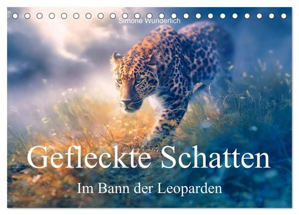 Produktbild: Gefleckte Schatten - Im Bann der Leoparden (Tischkalender 2027 DIN A5 quer), CALVENDO Monatskalender