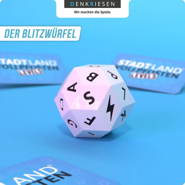 Denkriesen - Stadt Land Vollpfosten® - Levels - Party Edition "jetzt Geht's Rund."