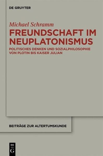 Produktbild: Freundschaft im Neuplatonismus