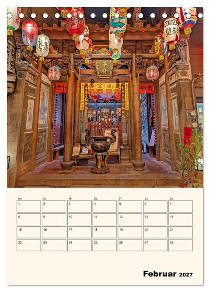 Produktbild: Taiwan &ndash; Traumreise durch Asiens Geheimtipp (Tischkalender 2027 DIN A5 hoch), CALVENDO Monatskalender