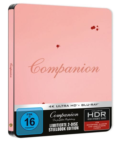 Produktbild: Companion - Die Perfekte Begleitung - Steelbook - Limited Edition (4K Ultra HD) (+ Blu-ray)