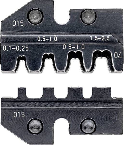 Produktbild: Knipex 97 49 04 Crimpeinsatz Unisolierte, offene Steckverbinder geeignet f&uuml;r Steckerbreite 2.8/4.8mm 0.1 bis 2.5mm&sup2; Passend f&uuml;r