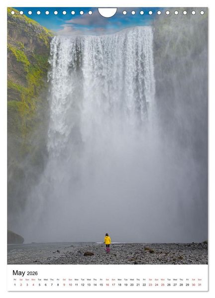 Produktbild: ICELAND, Most Scenic Earth Landscapes, Nature Wonders (Wall Calendar 2026 DIN A4 portrait), CALVENDO 12 Month Wall Calendar