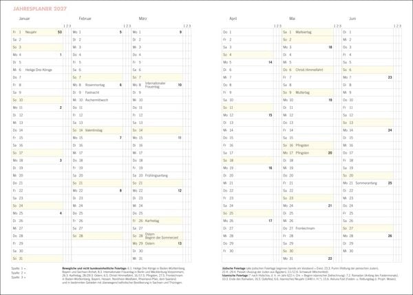 Produktbild: Lady Terminkalender A6 2027
