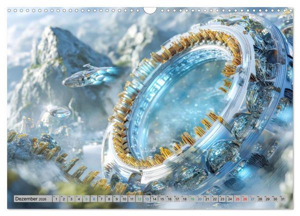 Produktbild: Science-Fiction Erlebnisse - Fantastische Welten (Wandkalender 2026 DIN A3 quer), CALVENDO Monatskalender