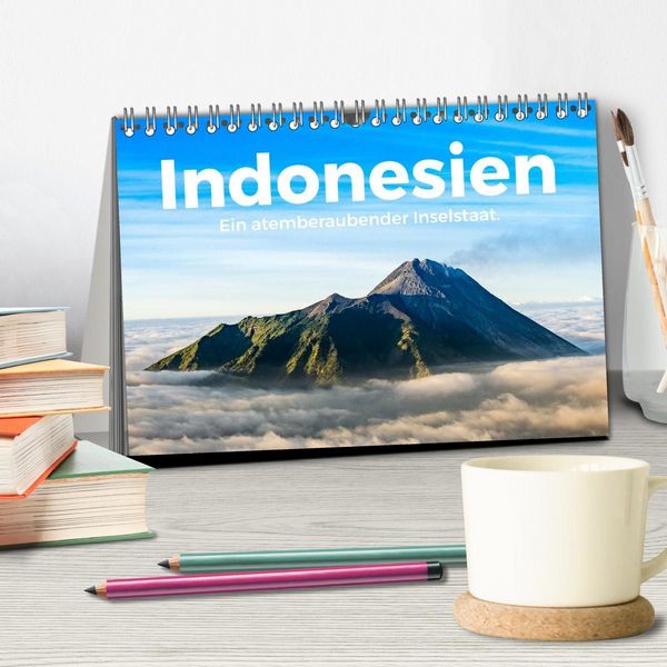 Produktbild: Indonesien - Ein atemberaubender Inselstaat. (Tischkalender 2027 DIN A5 quer), CALVENDO Monatskalender