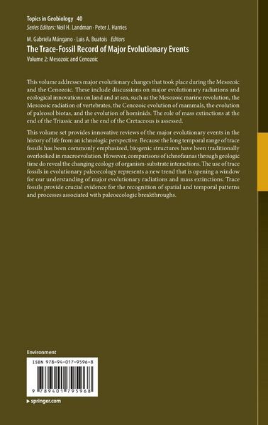 Produktbild: The Trace-Fossil Record of Major Evolutionary Events