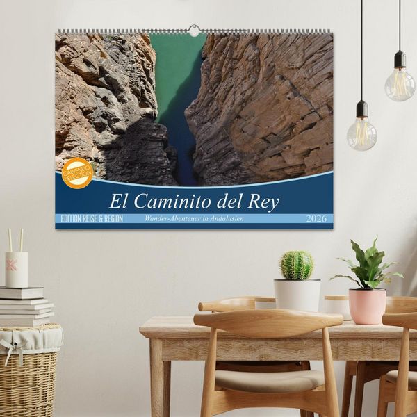 Produktbild: El Caminito del Rey (Wandkalender 2026 DIN A2 quer), CALVENDO Monatskalender