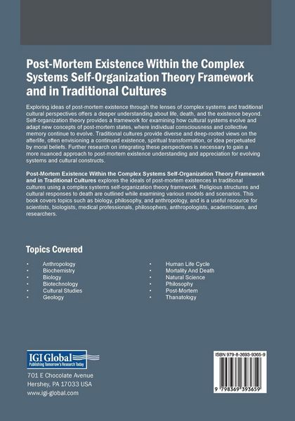 Produktbild: Post-Mortem Existence Within the Complex Systems Self-Organization Theory Framework and in Traditional Cultures
