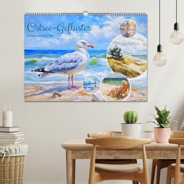 Produktbild: Ostsee-Gefl&uuml;ster - Entspannung am Meer (Wandkalender 2026 DIN A2 quer), CALVENDO Monatskalender