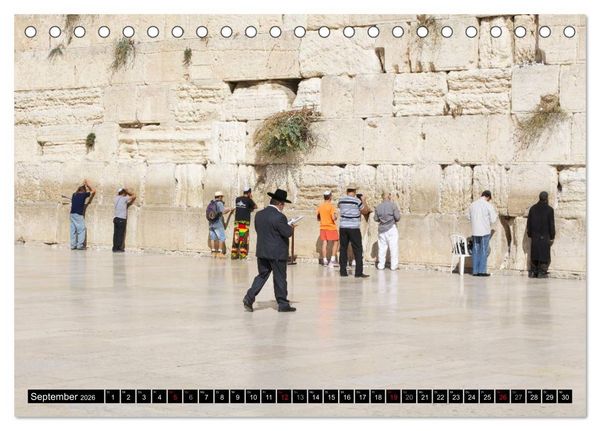 Produktbild: Jerusalem - die Goldene Stadt (Tischkalender 2026 DIN A5 quer), CALVENDO Monatskalender