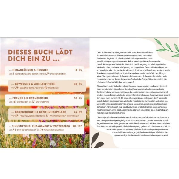 Produktbild: 99 Ideen f&uuml;r einen erf&uuml;llten Ruhestand