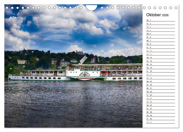Produktbild: Schaufelraddampfer (Wandkalender 2026 DIN A4 quer), CALVENDO Monatskalender