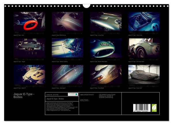 Produktbild: Jaguar E-Type - Bodies (Wandkalender 2026 DIN A3 quer), CALVENDO Monatskalender