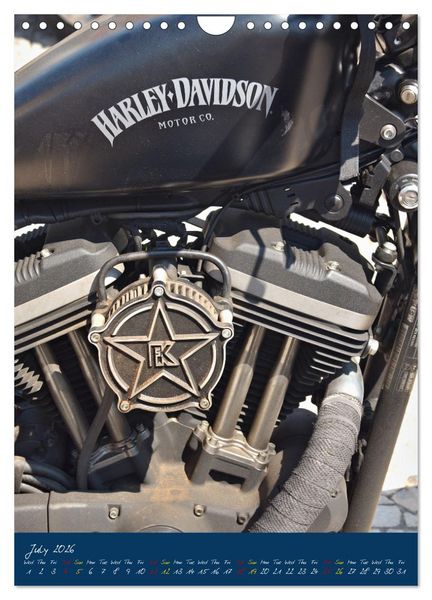 Produktbild: Harley Davidson in Details (Wall Calendar 2026 DIN A4 portrait), CALVENDO 12 Month Wall Calendar