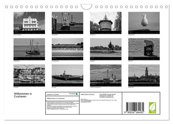 Produktbild: Willkommen in Cuxhaven (Wandkalender 2026 DIN A4 quer), CALVENDO Monatskalender