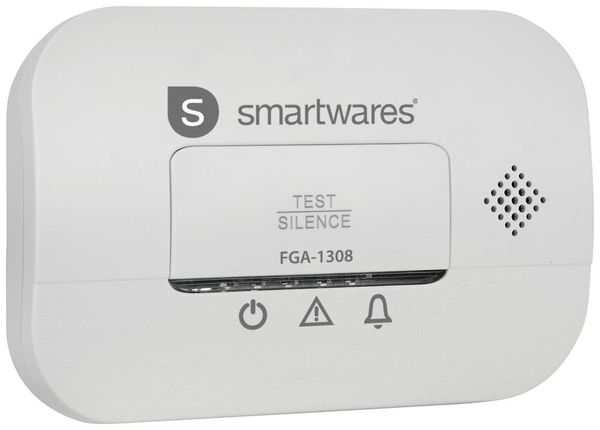 Smartwares FGA-13081 Kohlenmonoxid-Melder batteriebetrieben detektiert Kohlenmonoxid
