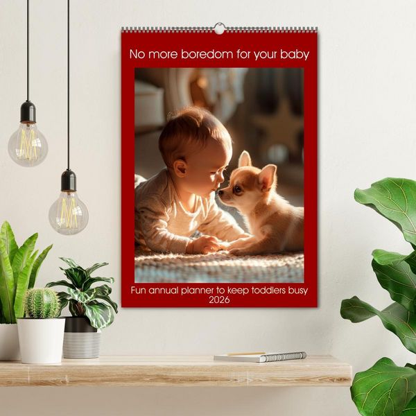 Produktbild: No more boredom for your baby (Wall Calendar 2026 DIN A2 portrait), CALVENDO 12 Month Wall Calendar