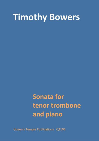 Produktbild: Sonata for Tenor Trombone and Piano