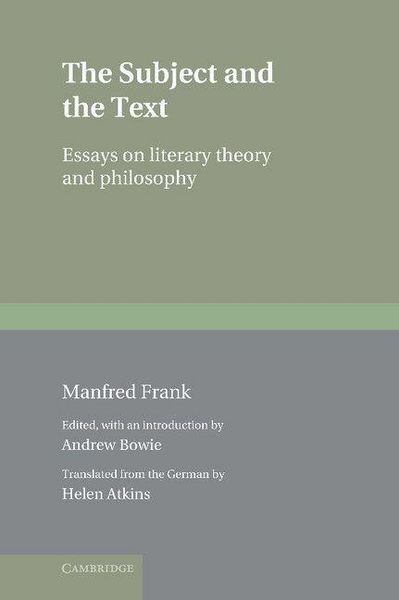 Produktbild: The Subject and the Text