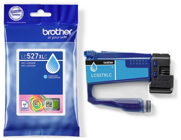 Produktbild: Brother Druckerpatrone LC527XLC - Hohe Ergiebigkeit - C Original Cyan LC527XLC