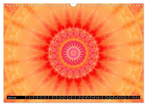 Produktbild: Energie - Mandalas in orange (Wandkalender 2026 DIN A3 quer), CALVENDO Monatskalender