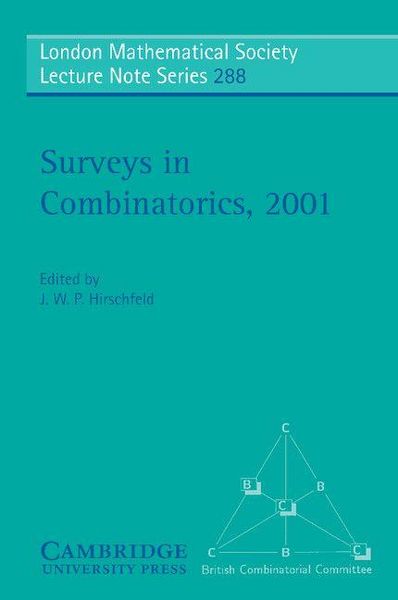 Produktbild: Surveys in Combinatorics, 2001
