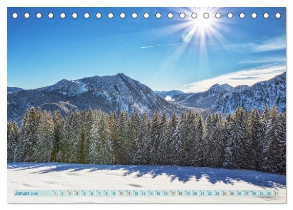 Produktbild: Idyllische Landschaften am Tegernsee (Tischkalender 2026 DIN A5 quer), CALVENDO Monatskalender