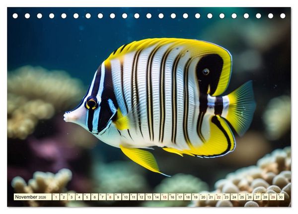 Produktbild: Faszinierende Fische (Tischkalender 2026 DIN A5 quer), CALVENDO Monatskalender