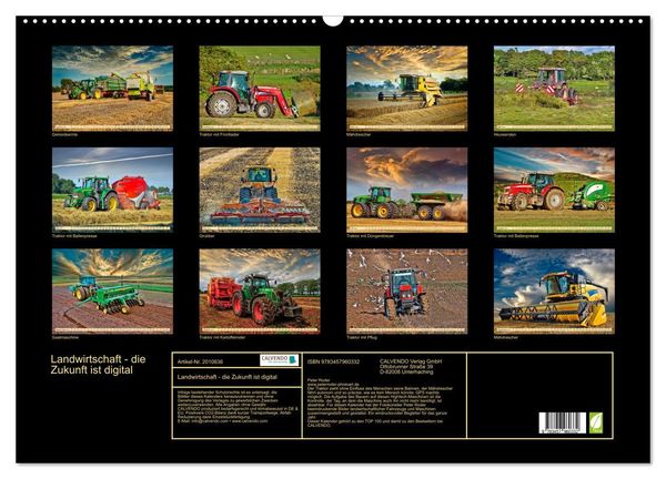 Produktbild: Landwirtschaft - die Zukunft ist digital (Wandkalender 2026 DIN A2 quer), CALVENDO Monatskalender