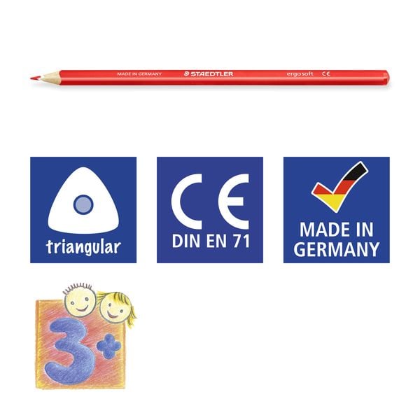 Produktbild: STAEDTLER Farbstift ergosoft lichtblau