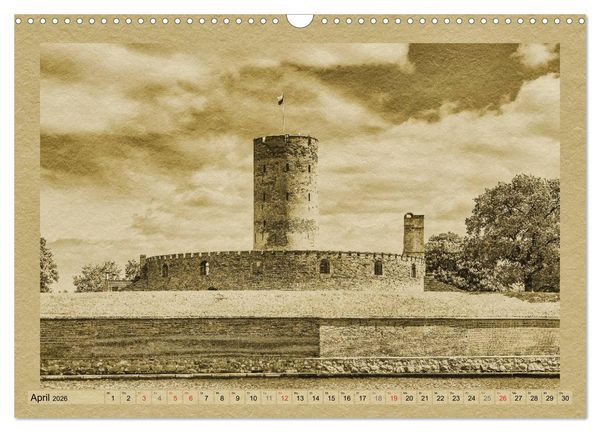 Produktbild: Danzig &ndash; Ein Kalender im Zeitungsstil (Wandkalender 2026 DIN A3 quer), CALVENDO Monatskalender