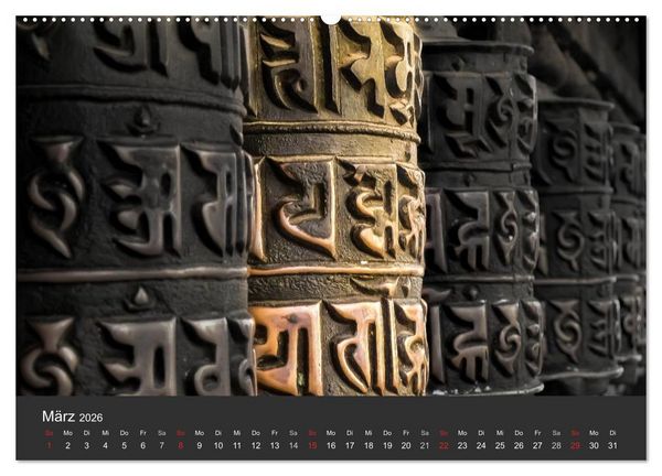 Produktbild: Nepal 2026 - Dem Himmel so nah (Wandkalender 2026 DIN A2 quer), CALVENDO Monatskalender
