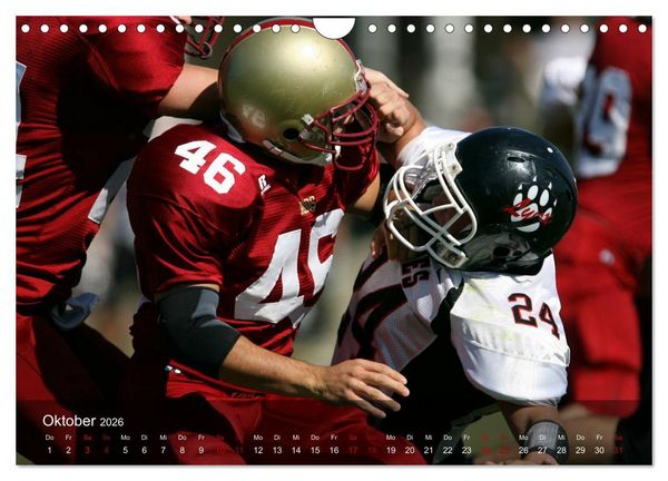 Produktbild: American Football - Touchdown (Wandkalender 2026 DIN A4 quer), CALVENDO Monatskalender
