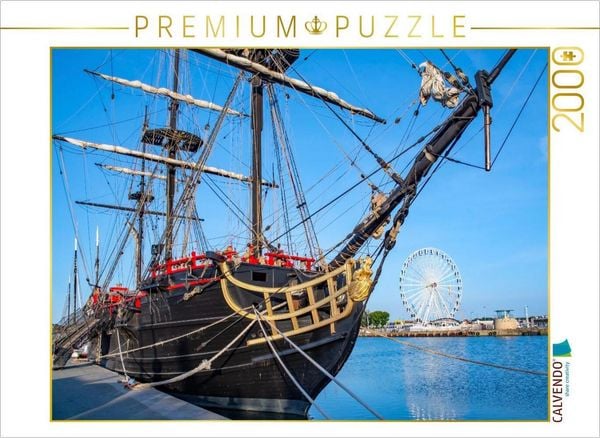 Produktbild: CALVENDO Puzzle Segelschiff, Saint Malo, Bretagne | 2000 Teile Lege-Gr&ouml;&szlig;e 90x67cm Foto-Puzzle f&uuml;r gl&uuml;ckliche Stunden