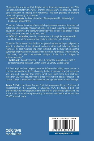 Produktbild: Religious Doctrines and their Influence on Entrepreneurship