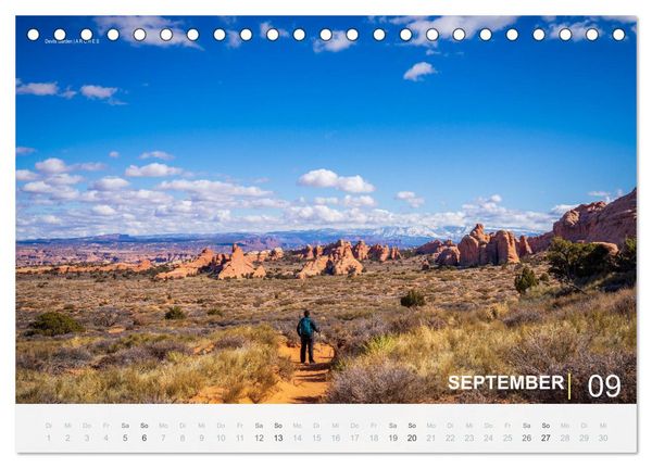 Produktbild: Wunderbare Wanderungen im S&uuml;dwesten der USA (Tischkalender 2026 DIN A5 quer), CALVENDO Monatskalender