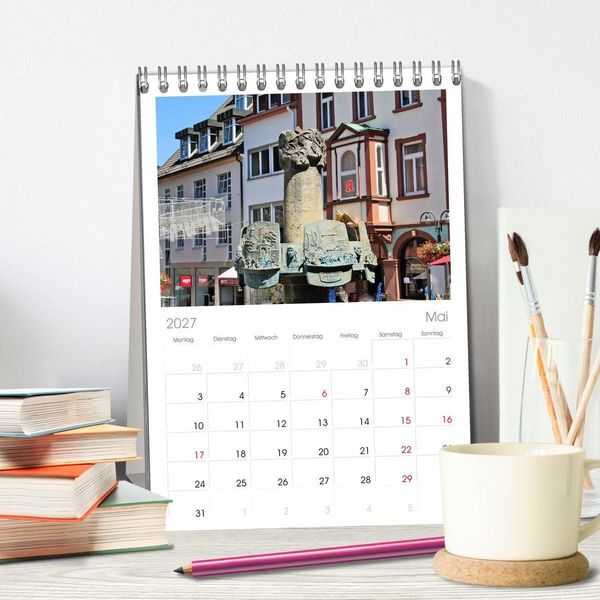 Produktbild: Tischplaner 2027 - Bingen - Idylle am Rhein (A5 Tischkalender zum Aufstellen) CALVENDO