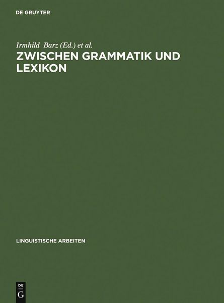 Produktbild: Zwischen Grammatik und Lexikon