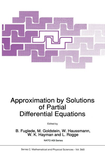 Produktbild: Approximation by Solutions of Partial Differential Equations